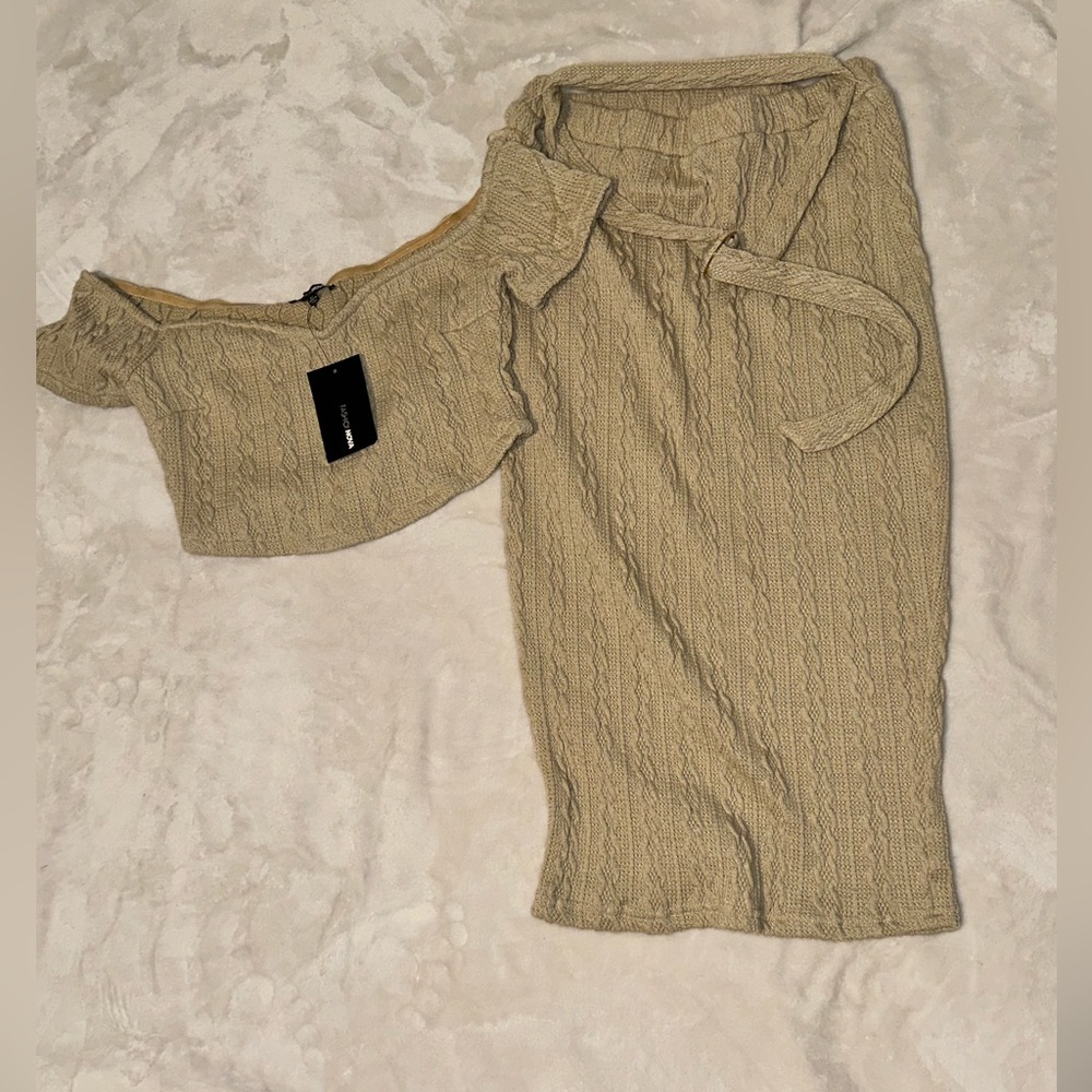 Sweater skirt set